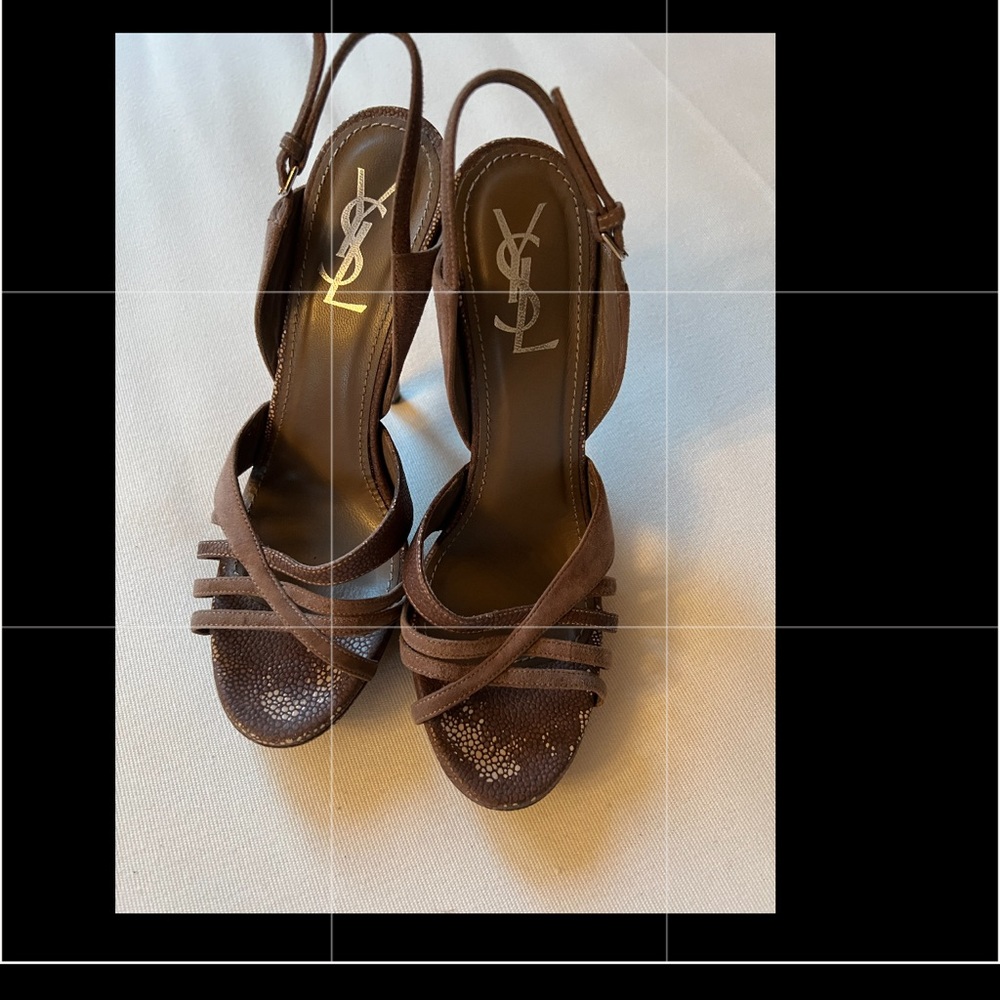 YSL suede heels